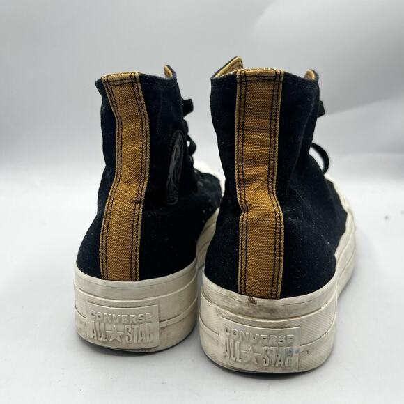 Converse Women Chuck Taylor by You Size 6.5 Platform Black/Brown Sneaker 171209C - Picture 7 of 11